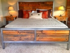 Кровать в стиле Лофт LDB 37