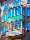 Остекление балкона  холодное (алюминиевыми раздвижными конструкциями в одно стекло)