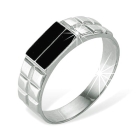 Серебряное кольцо - печатка