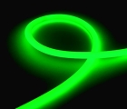Толстый зеленый гибкий неон 12В