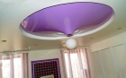 Натяжной потолок фиолетовый
