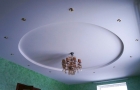 Двухуровневый тканевый потолок