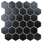 Керамическая мозаика Homework Hexagon small Black Matt 51х57 mm 
