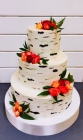 Кремовый свадебный торт