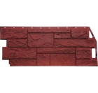 Фасадная панель природный камень красно-коричневый