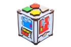 Бизиборд IWOODPLAY Бизи-куб со светом 17х17х18