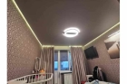 Парящий натяжной потолок с подсветкой