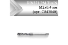 Метчик машинный винтовой CLEVELAND DIN371 PM TiAlN М2x0,4 мм (арт. C843840)