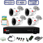 Комплект видеонаблюдения - 4 уличных Full HD камеры AHD 1080P/2Mpx  