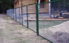 Забор из сетки рабицы секционные 2 м