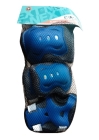 Комплект защиты для коленей, локтей, запястий, р. S синий