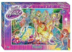 Пазл Steppuzzle 120 Rainbow. Winx и ученицы Королевской Академии арт.75146