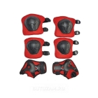 Комплект защиты (наколенники, налокотники, перчатки) красный арт.Т59736
