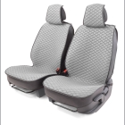 Накидка на сиденье материал fiberflax (лен) серая CarPerfomance (2шт) "AUTOPROFI"