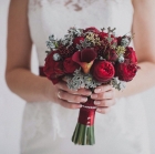Свадебный букет из красных роз Рэд