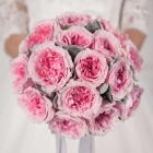 Свадебный букет из пионовидных роз Мадрид