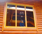 Деревянное окно под ключ 1400*2100 лиственница