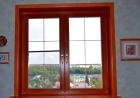 Установка окна деревянного 1400*1300 сосна