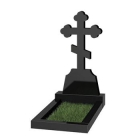 Крест из гранита на кладбище